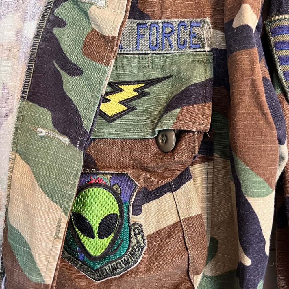 Airforce Diy Patch Camo Jacket. Space Jacket - image 7
